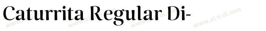 Caturrita Regular Di字体转换
